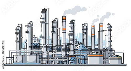 Industrial Factory Plant Facility.