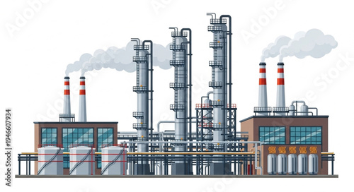 Industrial Factory Plant Facility.