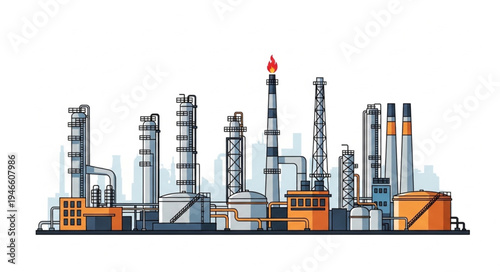 Industrial Factory Plant Facility.