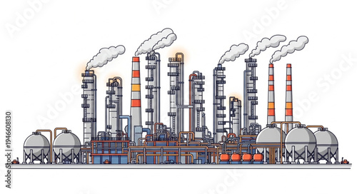 Industrial Factory Plant Facility.