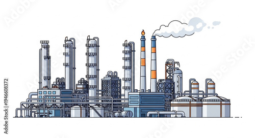 Industrial Factory Plant Facility.