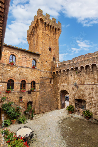 Wallpaper Mural Castello di Spedaletto, Val d'Orcia, Tuscany. One of the most beautiful castles in the region is the enchanting Castello di Spedaletto. Torontodigital.ca