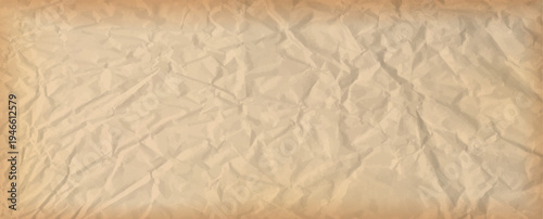 Texture carton old with craft paper vintage and crumpled nude beige background. Brown grunge blank with wrinkle archive letter and parchment rip notebook bg. Rustic piece teture with distressed card.