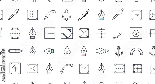 Collection of Simple Line Icons and Symbols.
