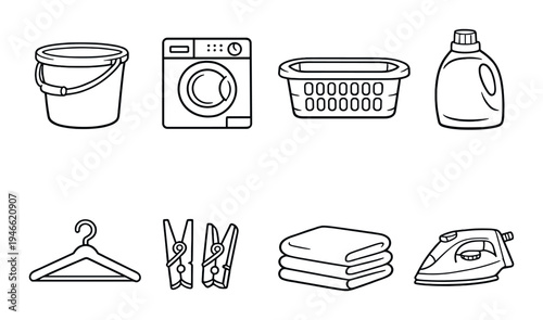 Laundry items arranged on dark gradient background