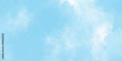Clear Blue Sky Gradient Background with Soft Cloud Mist and Minimal Sky Texture.