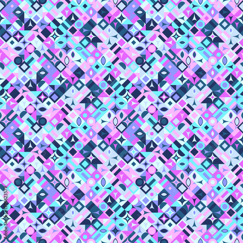 Seamless abstract mosaic pattern background design