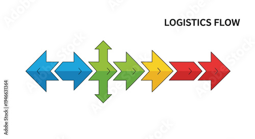 Colorful Arrows Pointing in Different Directions.