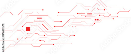 Vector abstract technology background circuit board for web banner background