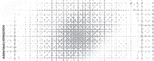 Monochrome Watercolor Dyed Checked Textured Background. Seamless Pattern.