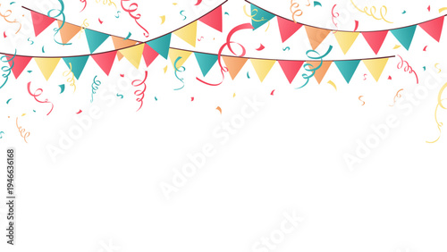 Celebration confetti background