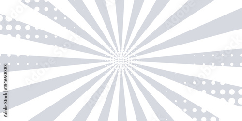 Ray sun light. Sunburst background. Radial circle line. Pattern starburst. Comic beam lines. Sun effect rays. Abstract firework. Concentration stripe. Cartoons lightning style. Vector illustration