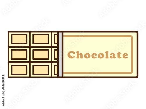 板チョコのイラスト素材4