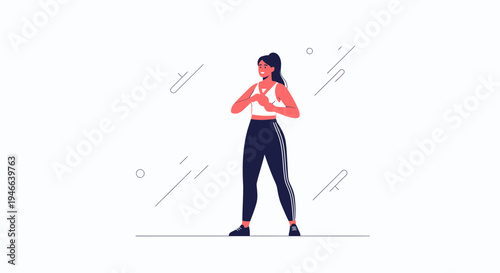 Woman doing fitness exercise, healthy lifestyle, workout, sport, active life