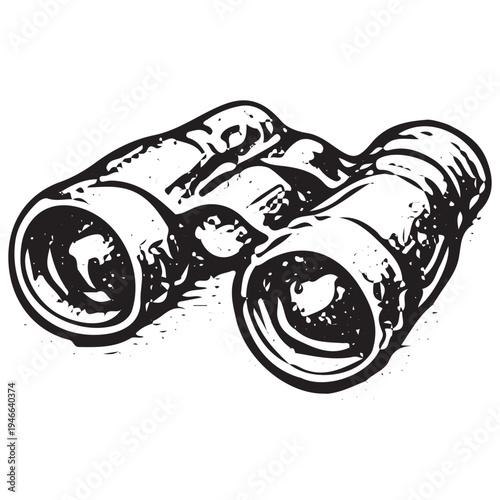 Marine Binoculars Illustration Navigation Optics Search And Rescue Observation Equipment
