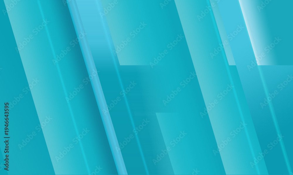 Fototapeta premium Abstract blue geometric vector background with transparent layered shapes
