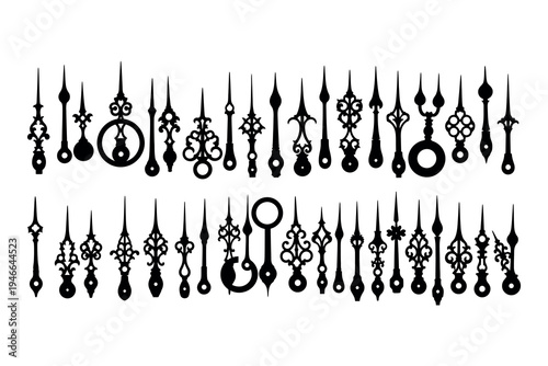 Collection of various architectural finials and ornaments