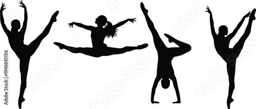 Creative Professional Silhouettes Set Featuring Business People Designers Photographers And Artists In Various Working Poses For Corporate And Media Projects