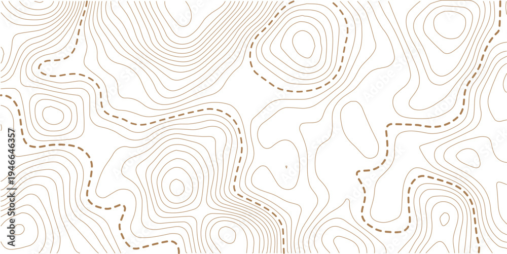 Fototapeta premium Topographic map and landscape terrain texture grid. Design illustration for wall art, fabric, packaging, web, banner, app, wallpaper.