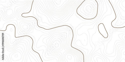 Light topographic topo contour map background, geographic grid map. white background.