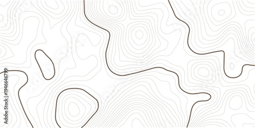 Light topographic topo contour map background, geographic grid map. white background.