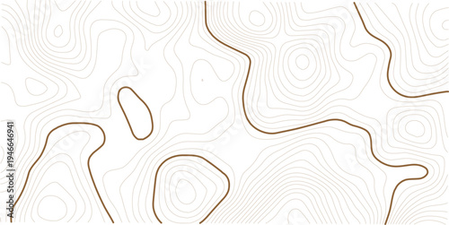 Light topographic topo contour map background, geographic grid map. white background.