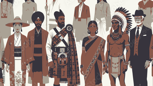 Diverse Cultural Attire Collection