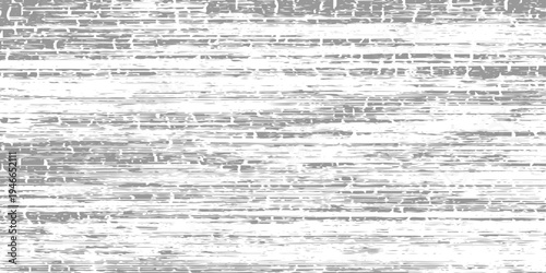 Horizontal distressed wood texture, white painted surface with thin black scratch, old paper texture, weathered grunge lines, rustic vintage texture, monochrome, high detail, realistic imperfections.