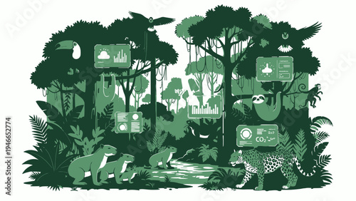 Amazon Rainforest Techscape Wildlife Conservation