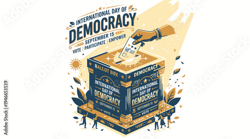 International Day of Democracy Illustration vector illustration