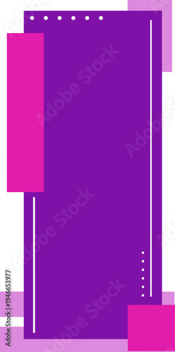 Abstract Geometric Taxt Box Frame