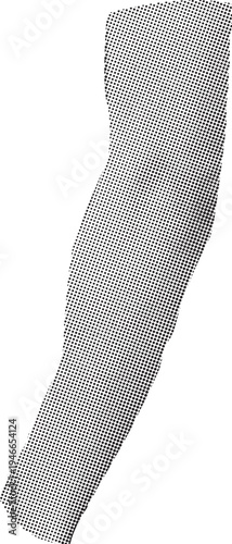 Halftone pattern compression sleeve for sports and fitness