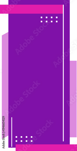 Abstract Geometric Taxt Box Frame