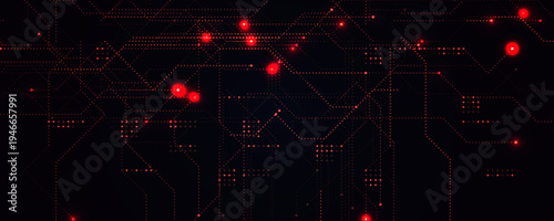 Hacker Attack Cyber Security Digital Data Breach Computer Fraud Red Code Cyberattack Screen Alert. Malware Internet Crime Cybersecurity Software Technology System Network Protection. Vector Concept