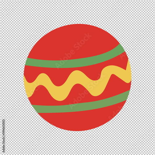 Colorful hot dog icon with condiments on a transparent background