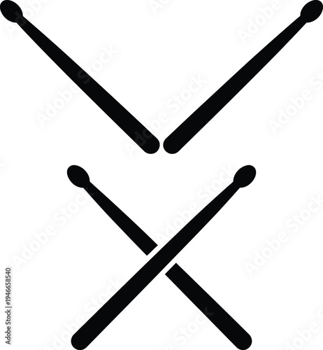Vector graphic illustration of two crossed lines forming an x shape design