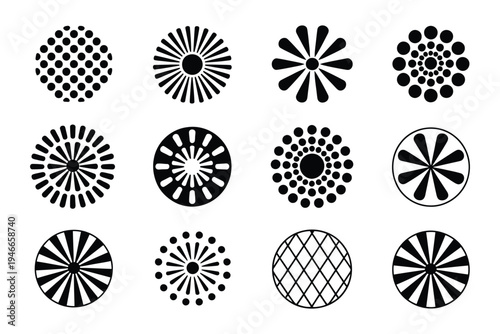 Sink Silhouette Icon, simple bold plumbing symbol with circular design and solid strainer, vector illustration for bathroom, kitchen, water system