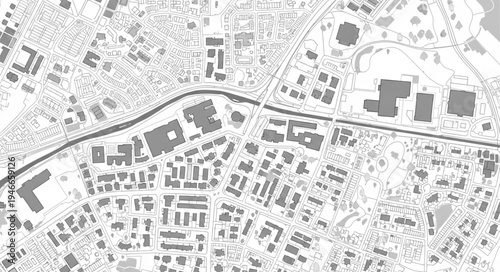 Detailed Urban Plan Depicting Buildings and Infrastructure Layout.