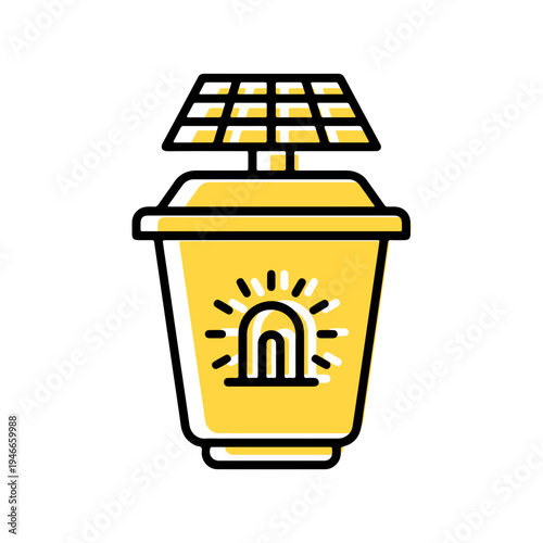 Green Energy and Eco-Friendly Technology Line Icon