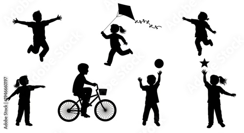 Children Playing Outdoor Activities.