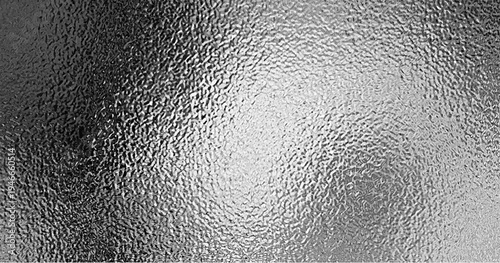 Silver foil effect background with glossy metallic texture and light reflections, realistic vector background. Elegant chrome surface with gradient glitter, luxury design for presentations.