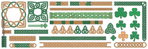Intricate Celtic border and corner set – Perfect for formal menus, heritage blogs, or holiday ads.