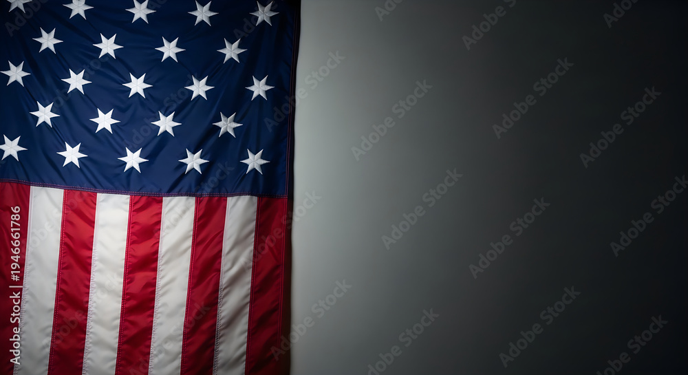 Fototapeta premium Usa flag day celebration honoring the american flag on june 14th every year