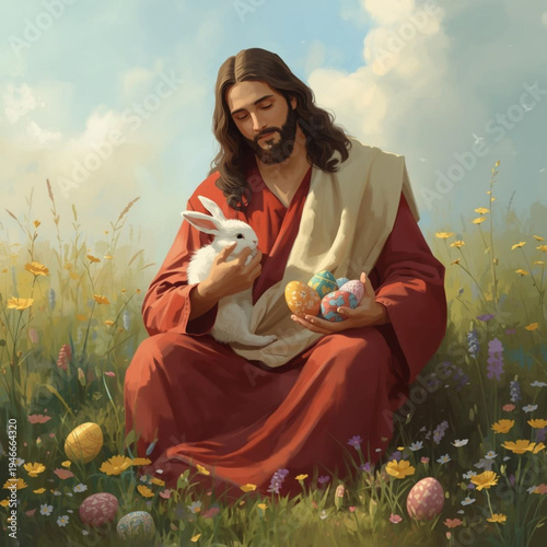 Jesus and the Symbols of Easter.