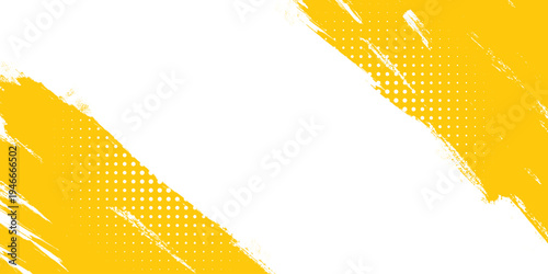 Abstrac yellow grunge texture background with halftone effect