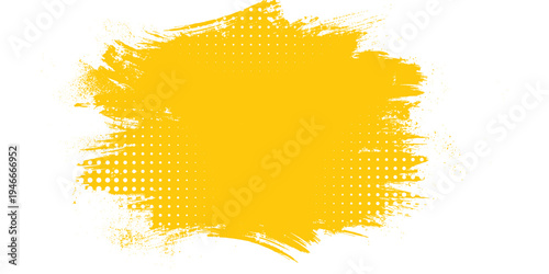 Abstrac yellow grunge texture background with halftone effect