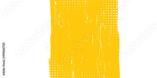 Abstrac yellow grunge texture background with halftone effect