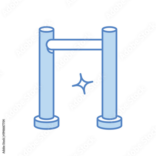 Pull-Up Bar vector icon