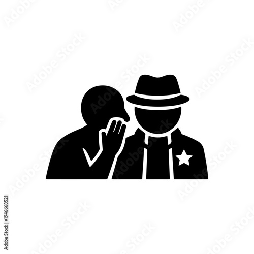Confidential Informant Whisper Icon