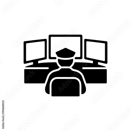 Surveillance Control Center Monitoring Icon